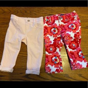 Set of 2 pair baby girl pants
